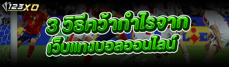 3 วิธีคว้ากำไรจาก เว็บแทงบอลออนไลน์