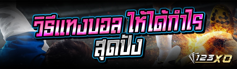 วิธีแทงบอล ให้ได้กำไรสุดปัง