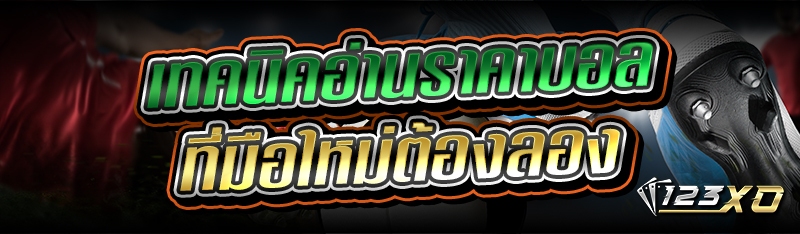 เทคนิคอ่านราคาบอล ที่มือใหม่ต้